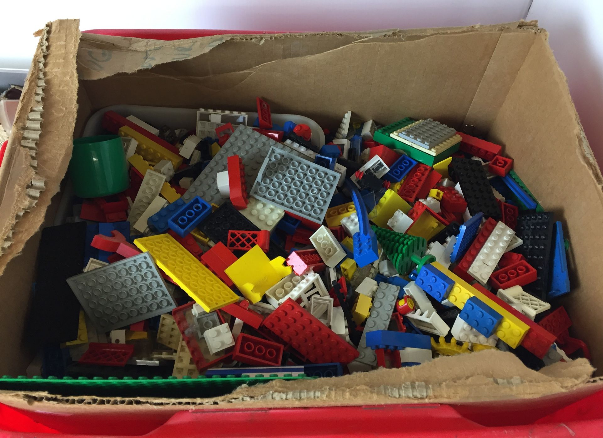 Thirty plus items mainly toys including red plastic box full of Lego, - Image 2 of 7
