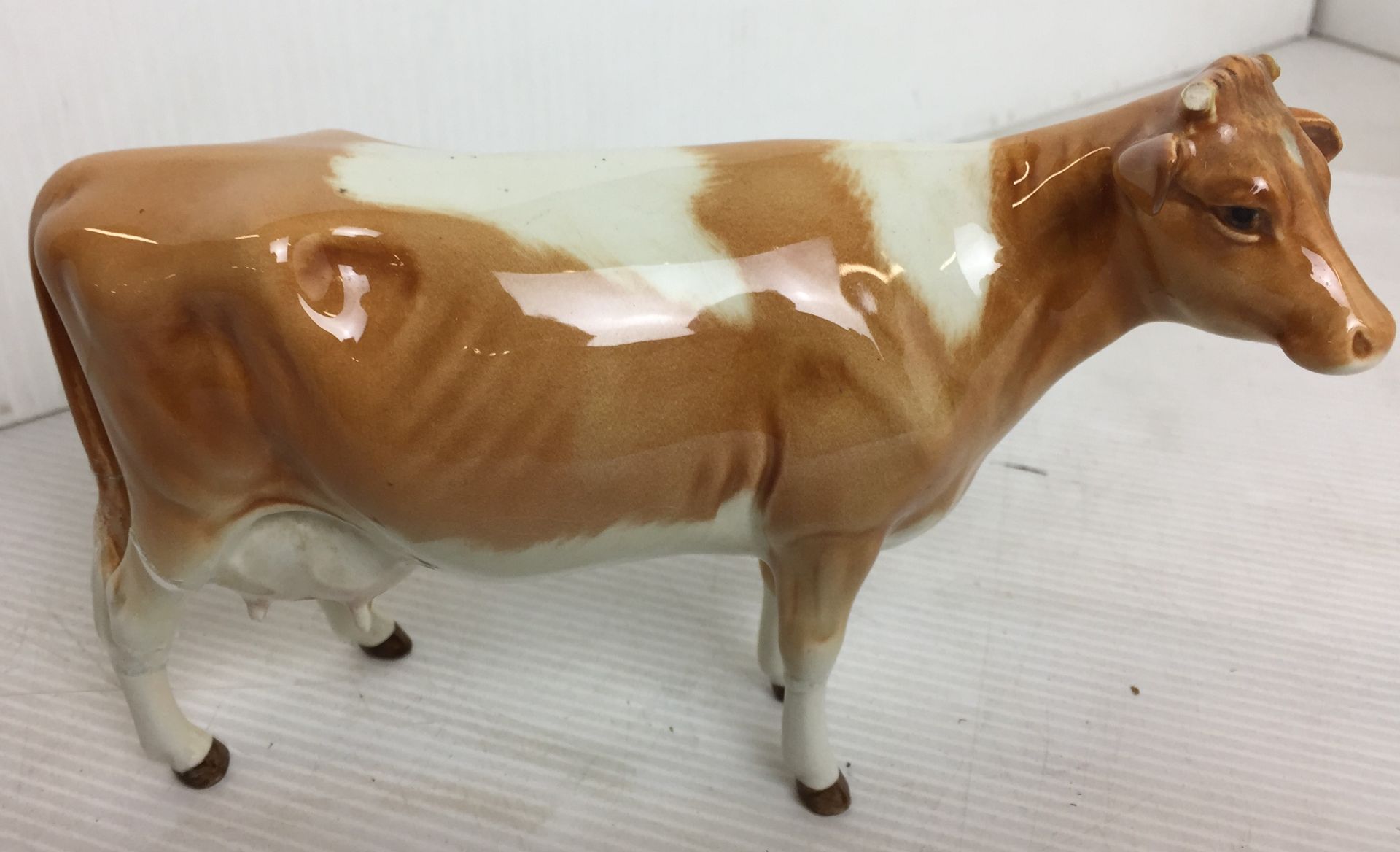 Four items including three Beswick animals including bay prancing stallion19cm high (repair to - Image 8 of 14
