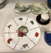 Large Shelley serving plate, 34cm diameter,