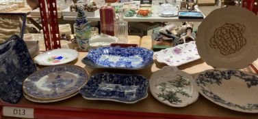 Ten various plates and bowls (some with damages) (CWH Ref: S2 Red Rack D13)
