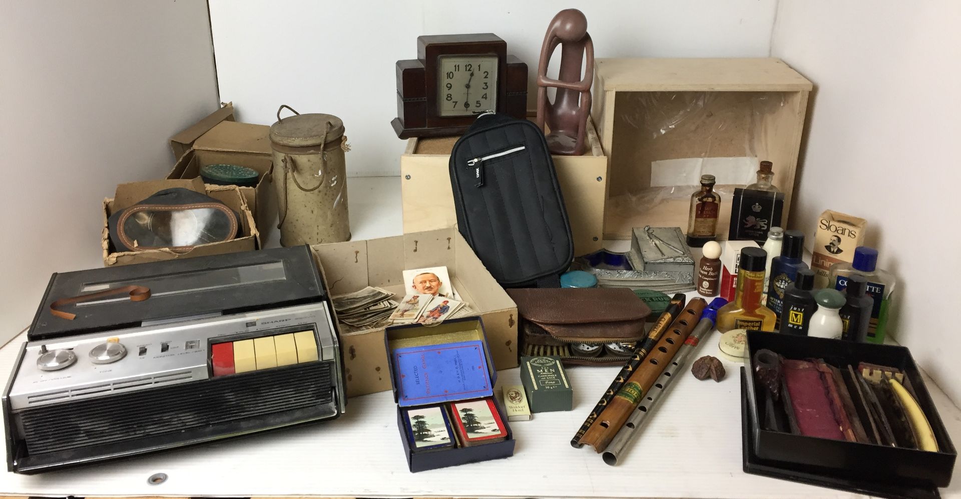 Thirty plus items mainly vintage including Sharp Servo reel to reel tape recorder,