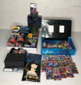 Contents to tray and box - a large collection of assorted Pokemon Trading cards and card pouches