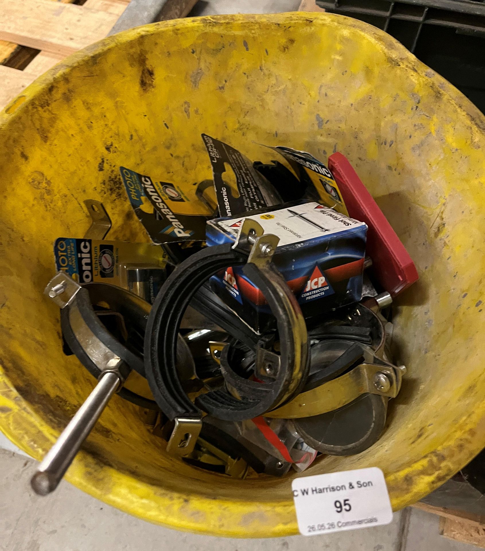 Contents to pallet - a quantity of HSS drill bits, grease guns, steel pipe clamps, - Image 2 of 7