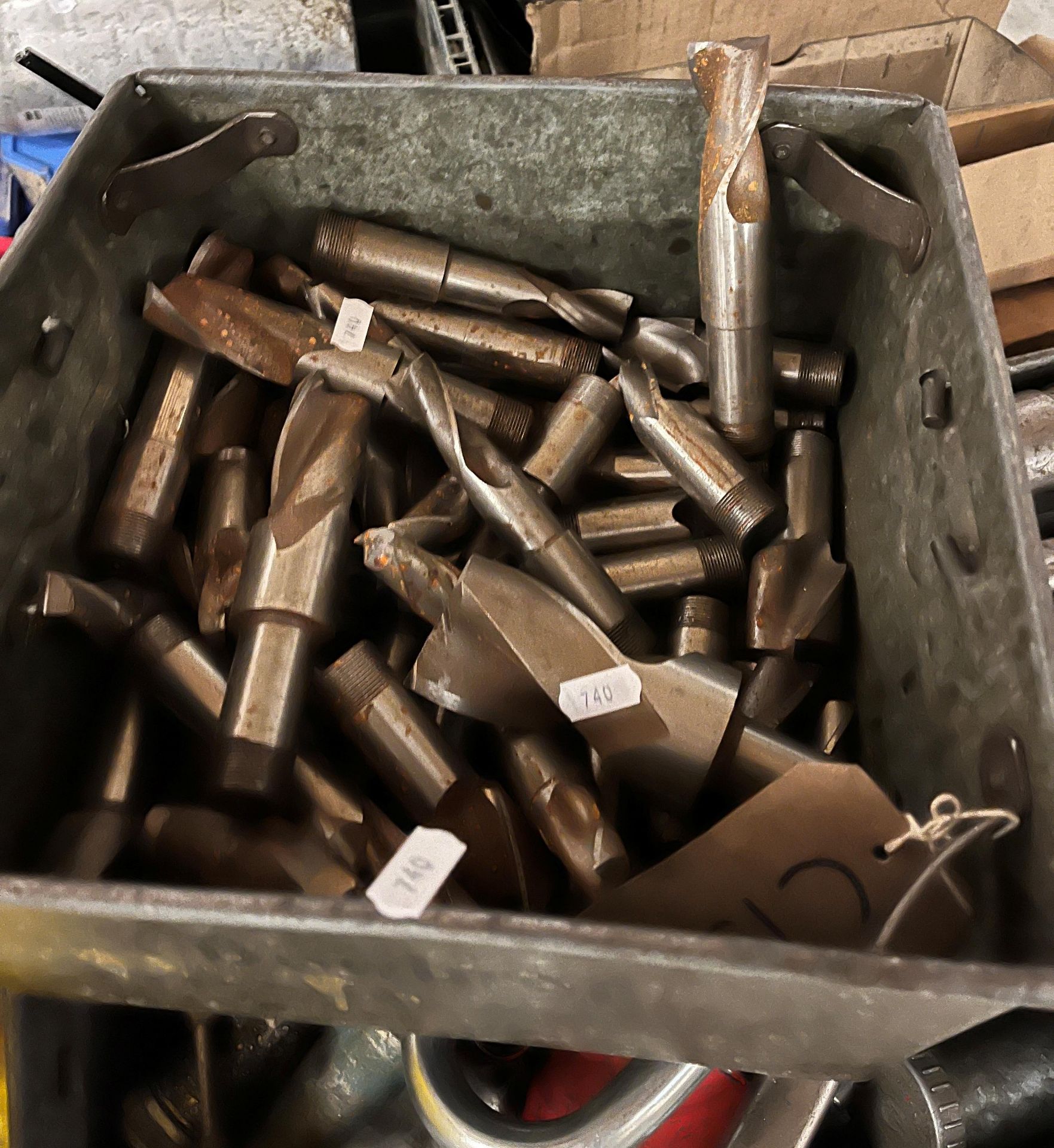 Contents to pallet - a quantity of HSS drill bits, grease guns, steel pipe clamps, - Image 3 of 7