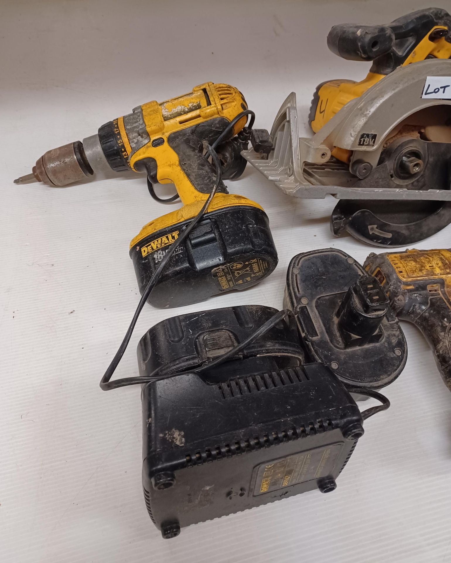 4 x DeWalt cordless power tools - DeWalt DSC391 circular saw (no battery or charger), DeWalt DCF887, - Image 2 of 5