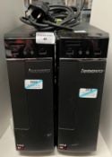 2 x Lenovo H30-05 desktop computers (both have had a bios test and have AMD A8 8GB RAM 1TB HD)