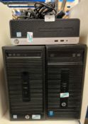 2 x HP desktop computers and 1 x HP Pro desktop computer (each has had a bios test and has i3-