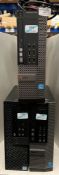 3 x assorted Dell Optiplex desktop computers 790/7020/3040 (each has had a bios test and has
