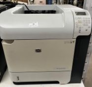 HP LaserJet P4015n monochrome laser printer complete with power lead (CWH Ref: K05)