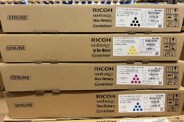 15 x print cartridges in Cyan, Yellow, Black and Magenta for Ricoh IM C2510/C2010/C3010,