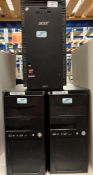 2 x unbranded desktop computers (both have had a bios test and have AMD A8 8GB RAM 112/224GB HD)