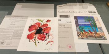 Eighteen small Park West at Sea unframed seriolithographs signed by the artists and each with