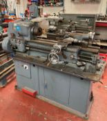 1 x Harrison 9 inch L5A Lathe with three jaw chuck by Pratt No.