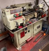 1 x Kerry 11 inch Swing Lathe Type 1124 (3 phase) with three jaw chuck,
