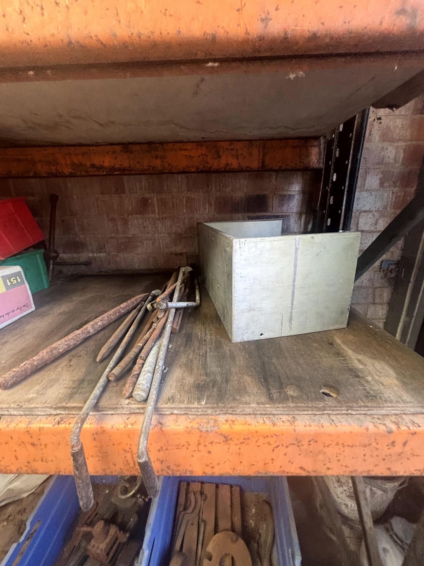 Contents to 3 x shelves - assorted hand tools, electric Power G router (240v), Britool sockets, - Image 2 of 13