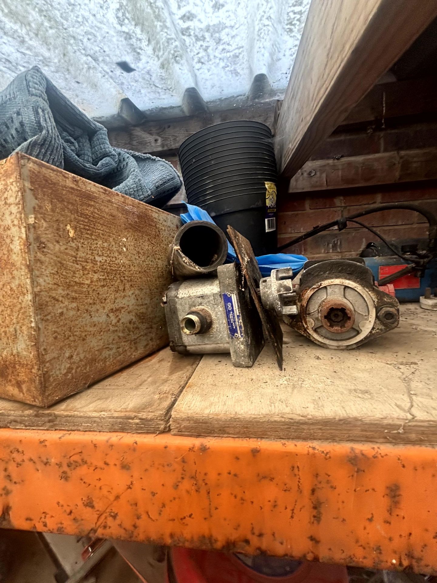 Contents to 3 x shelves - assorted hand tools, electric Power G router (240v), Britool sockets, - Image 11 of 13
