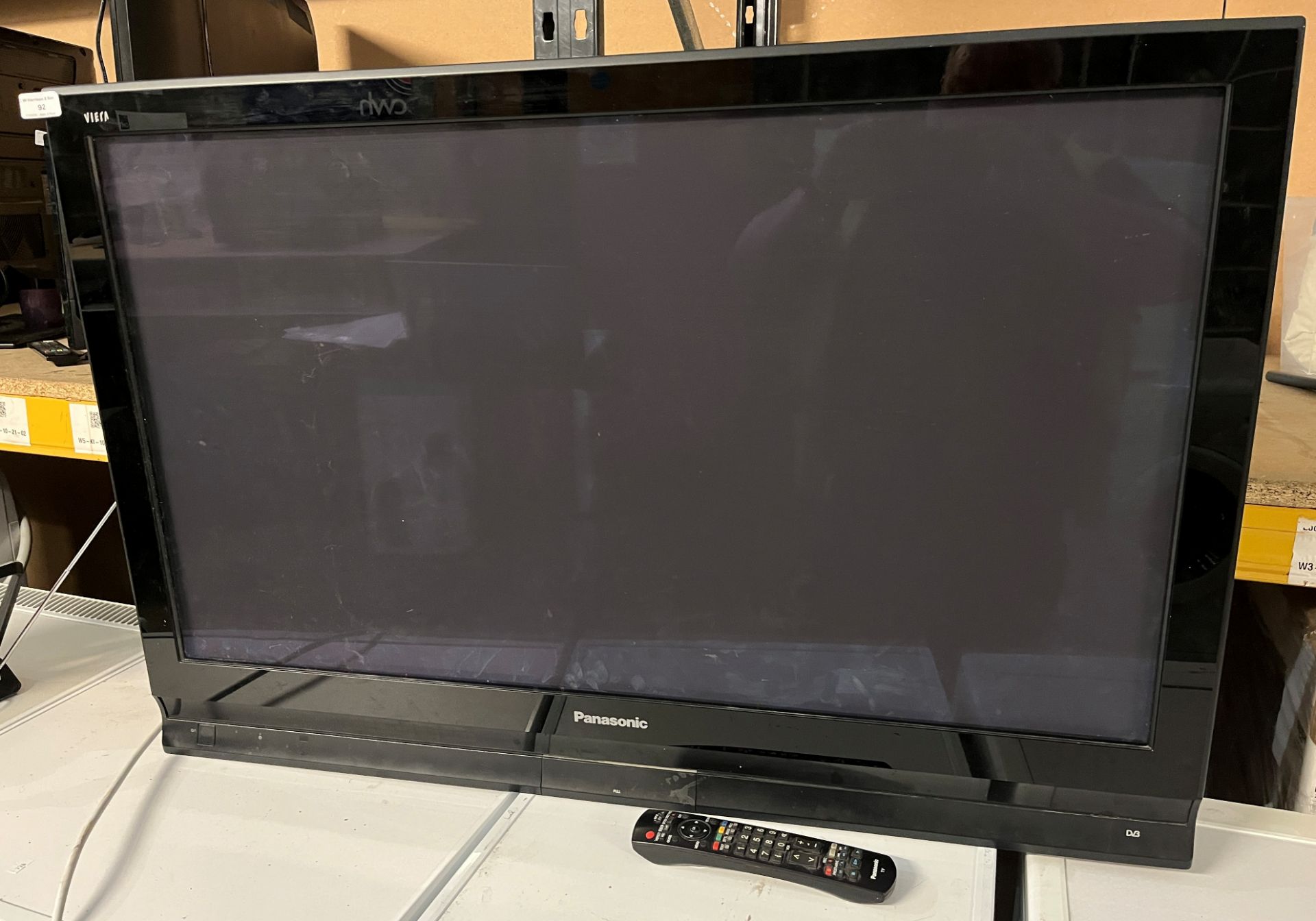 Panasonic 42" TV model no: TH-42-PX-70-BA complete with remote (please note: no power lead) (CWH - Image 2 of 2