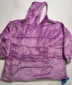 Approx 88 x ONY large purple hoodie blankets (11 x outer boxes) (CWH Ref: MEZ)