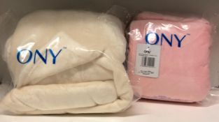 Approx 20 x ONY hoodie blankets in pinks kids,