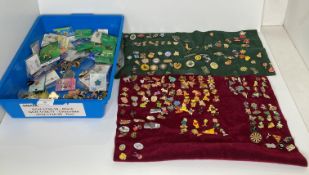 A large quantity of assorted pin badges (CWH Ref: S3 QC05)