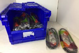 Blue plastic adjustable box (60 x 40 x 32cm high) containing twenty-three Mawwal Finest Healthy