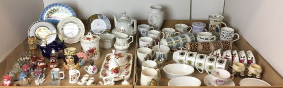 Eighty items mainly ceramic - two Royal Albert Old Country Roses boots 4cm high and four pieces
