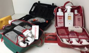 Three items - Black & Decker KR2000K 230V drill in case,