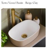 DESIGNER HiB TERRA BEIGE COUNTERTOP BASI