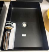 MATT BLACK COUNTERTOP BASIN WITH MATCHIN