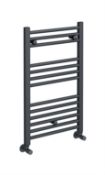 NEW BOXED 800x500MM ANTHRACITE TOWEL RAD