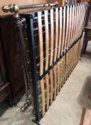 A brushed brass effect 4ft 6" bed frame (CWH Ref: MA5)