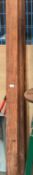 Four lengths of treated hardwood timber (approximately 10 x 8 x 230cm long) (CWH Ref: DT)