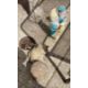 A concrete young girl garden ornament holding a shell fountain, 73cm high, - Image 2 of 2