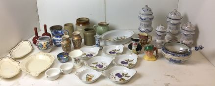 Thirty plus items - seven pieces of Royal Worcester Evesham oven to tableware,