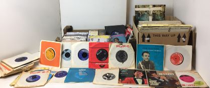 One hundred and ten plus items - fifty vinyl LPs pop and popular,