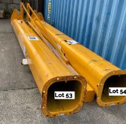 Terex Donati column jib, type GBAH, capacity 500kg, 6m post length, 6m swing arm, serial no.