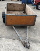 Single axle box trailer,