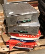 2 x boxes of Unipart brake discs (2 x GBD1359),