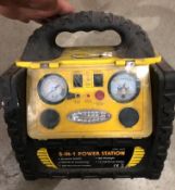 A 5-in-1 Power Station, model A67HY and a 5-in-1 jump starter with digital air compressor,