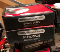 3 x boxes of Drivemaster brake discs,