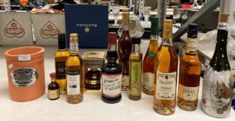 A mixed lot containing a 70cl bottle of Domaine Fradon Petit Champagne Cognac VSOP,