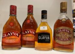 A one litre bottle of Glayva Liqueur,