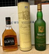 A 70cl bottle of Wallace SIngle Malt Scotch Whisky Liqueur 35% volume,