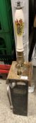 An Angram beer hand pump with brass and ceramic huntsman handle (CWH Ref: AA05)