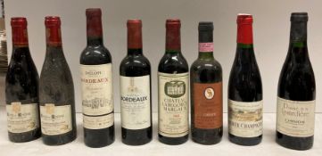 Eight 375cl bottles of red wine (sold as seen, advised stored in a cellar),
