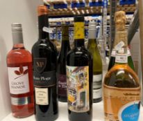 A 75cl bottle of Nicholas de Montbart Brut Champagne and seven various bottles of wine - 75cl Marks