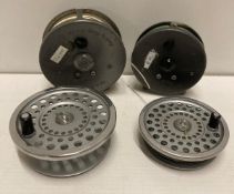A Hardy Brothers Ltd 'Marquis' salmon spool 'No2' #8/9 both with spare spool (CWH Ref: V02)