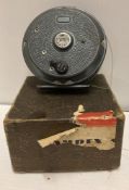 A 1970/80's Shakespeare 'Speedex' fly fishing reel in a box (CWH Ref: V02)