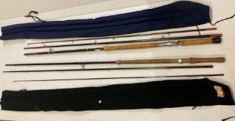 A 'Waterways' 13' #8/9 three piece fly fishing rod and a 'Bruce Walker' three piece fly fishing rod