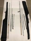 2 x Rovex John Wilson Avon Quiver Deluxe 11'-13' four piece rods one including 3 tips (CWH Ref: